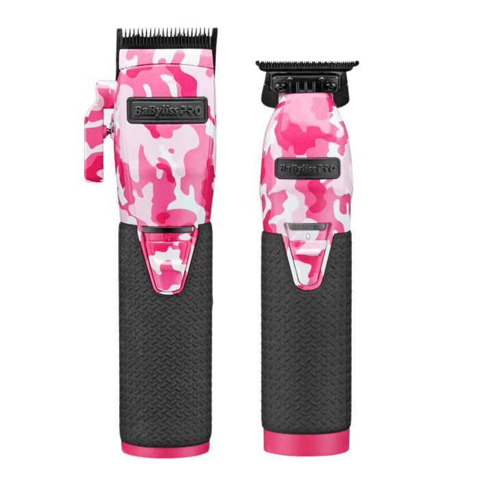 BaBylissPRO® LimitedFX Pink Camo Metal Lithium Clipper and Trimmer Gift Set