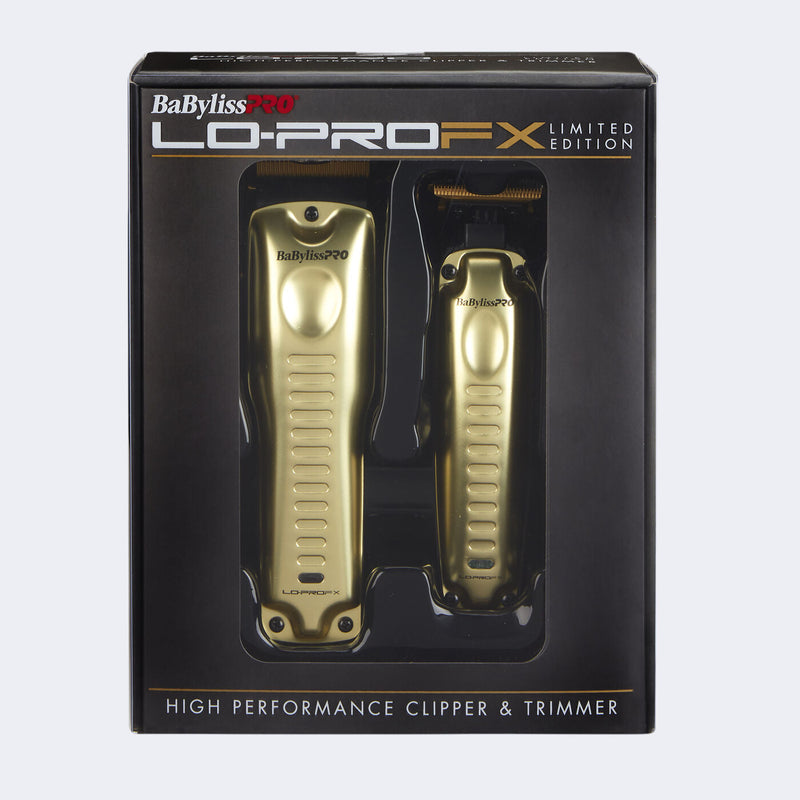LO-PROFX Limited Edition Clipper & Trimmer in Gold by BabylissPro FXHOLPKLP-G