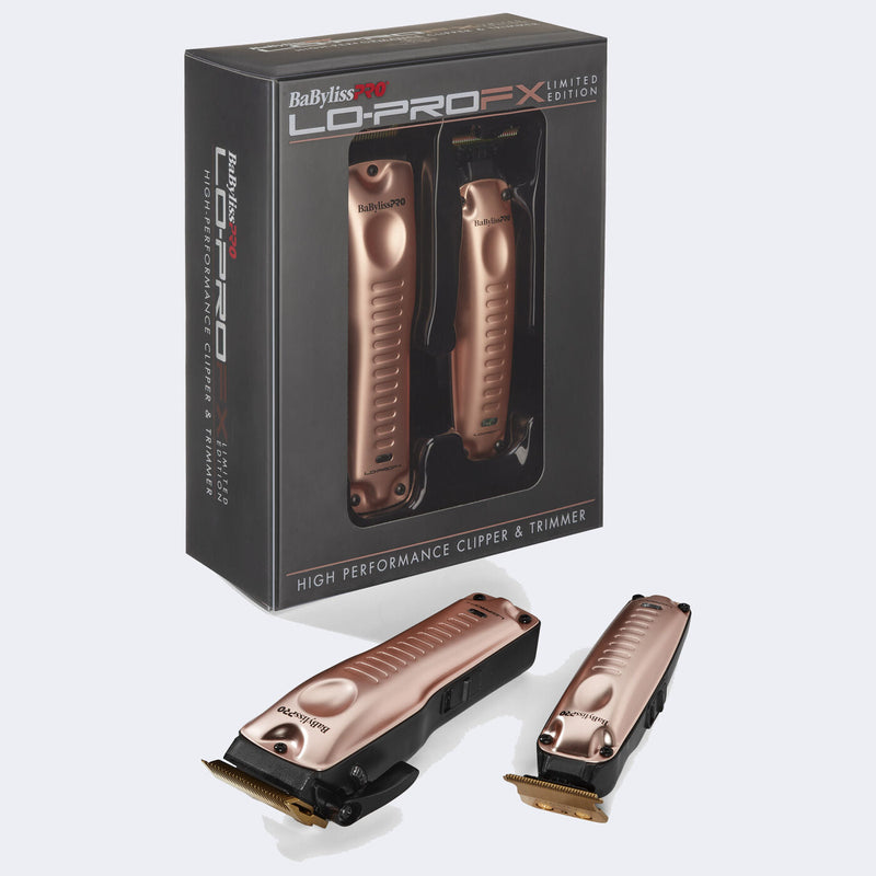 Limited Edition LO-PROFX High Performance Clipper and Trimmer Set by BabylissPro FXHOLPKLP-RG